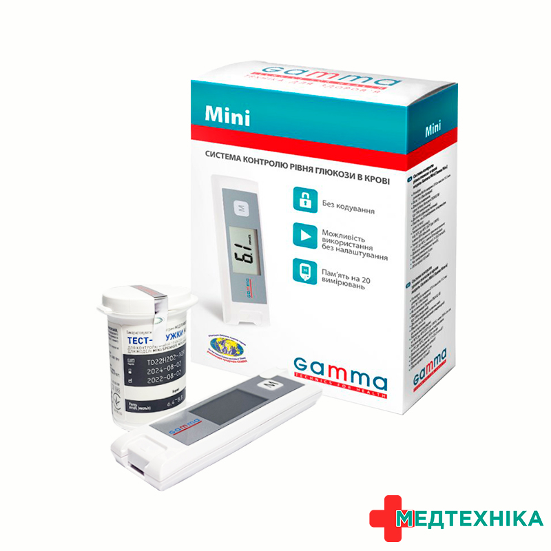 Глюкометр тм Gamma mini