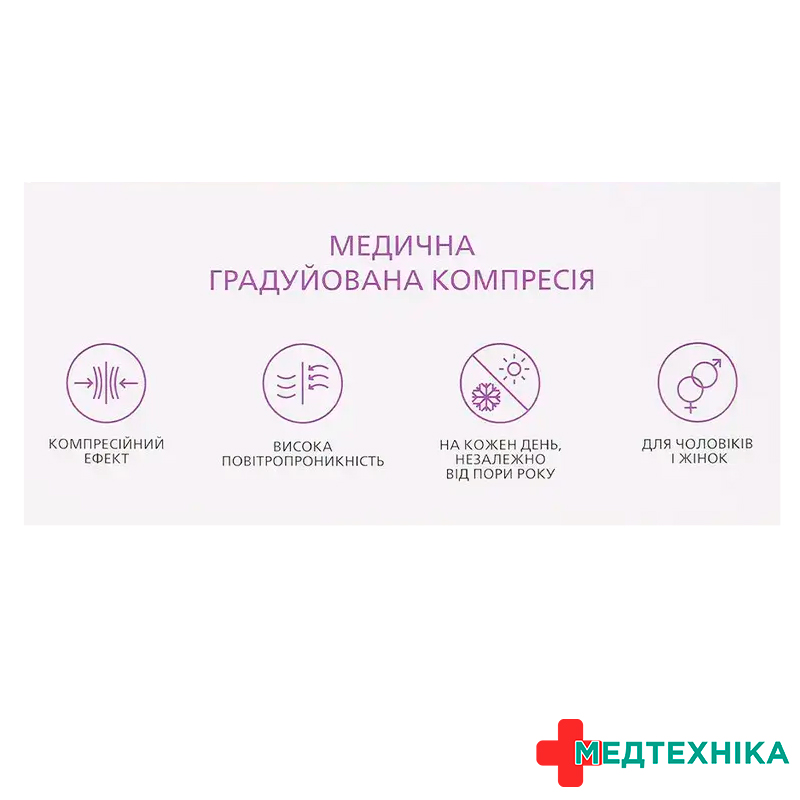 Антиварикозні панчохи компресійні 23-32 мм.рт.ст (ІІ клас)