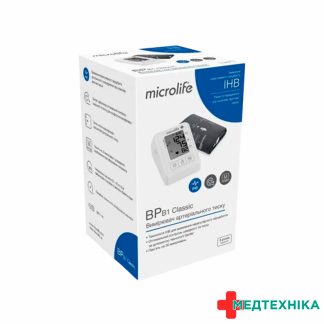 Тонометр BP B1 Classic з оригінальною автоматичною манжетою на плече тм Microlife