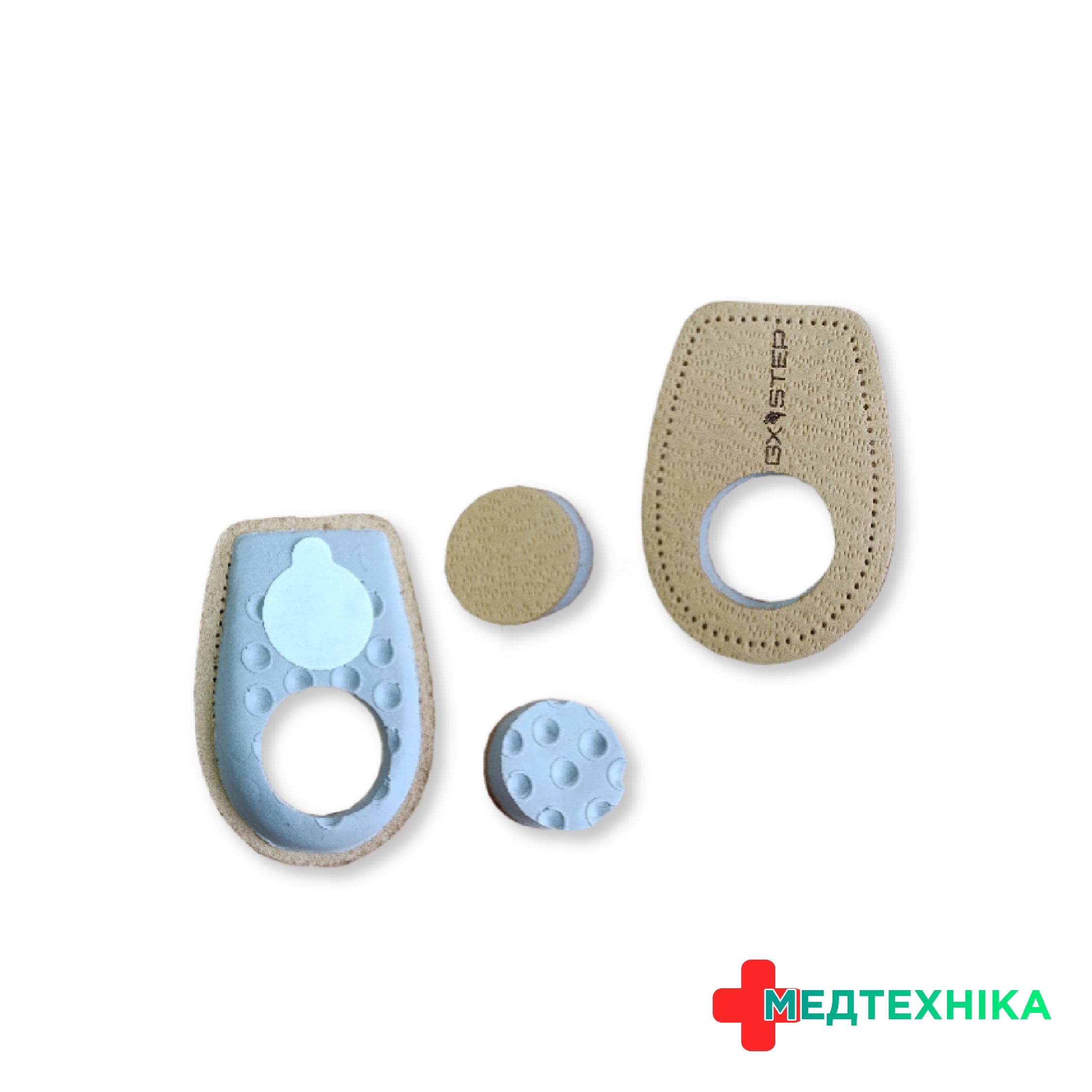 Підп’ятник ортопедичний шкіряний GX STEP при п’ятковій шпорі
